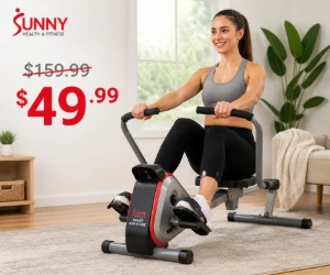 Sunny Health Smart Row-N-Ride for $49.99 at Woot, Down From a $159.99 Reference Price