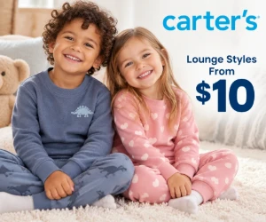Super Comfy Lounge Styles From $10 at Carter’s