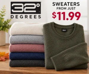Sweaters From Just $11.99 at 32 Degrees