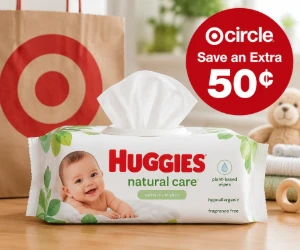 Target Circle Coupon: Save an Extra 50¢ on Huggies Baby Wipes