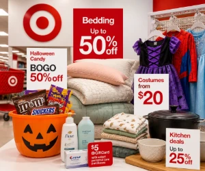 Target Deals: Bedding Up to 50% Off, Halloween Candy BOGO 50% Off, Costumes From $20 & More