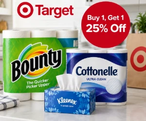 Target Household Essentials: Buy 1, Get 1 25% Off