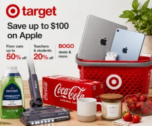 Target This Week: Save Up to $100 on Apple, Floor Care Up to 50% Off, Teachers & College Students Get 20% Off & More