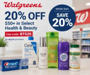 This Week: 20% Off $50+ in Select Health & Beauty at Walgreens