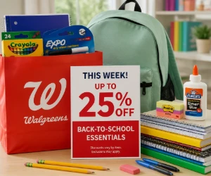 This Week: Up to 25% Off Back-to-School Essentials at Walgreens