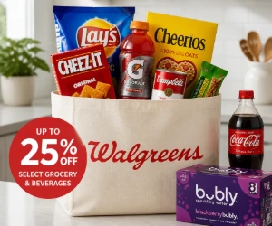This Week: Up to 25% Off Select Grocery & Beverages at Walgreens