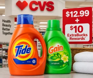 Tide & Gain Laundry Deals for $12.99 + $10 ExtraBucks at CVS
