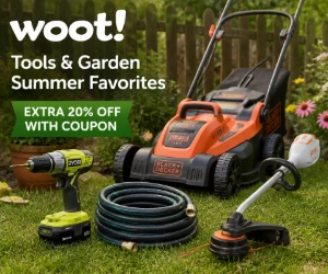 Tools & Garden Summer Favorites at Woot + Extra 20% Off With Coupon