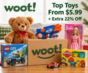 Top Toys From $5.99 + Extra 22% Off at Woot