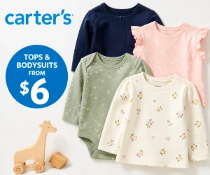 Tops & Bodysuits From $6 at Carter’s - Everyday Baby & Kids’ Basics for Less