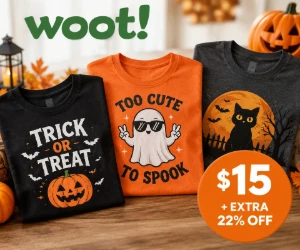 Trick or Treat Night Shirts for $15 + Extra 22% Off at Woot