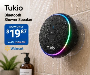 Tukio Bluetooth Shower Speaker at Walmart for $19.87 - Save $140.12
