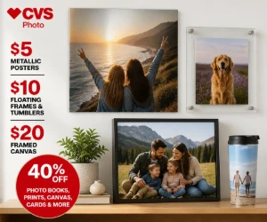 Turn Phone Photos Into Wall Art at CVS Photo: $5 Metallic Posters, $10 Floating Frames + 40% Off & More