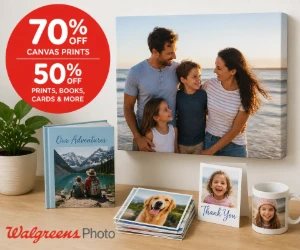 Turn Photos Into Wall Art for Less at Walgreens Photo: 70% Off Canvas + 50% Off Prints, Books & More