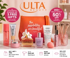 Ulta Beauty Deals: Free Gift With $60 Today, 250+ Beauty Steals Half Off, BOGO Free Bath & Body Works & More