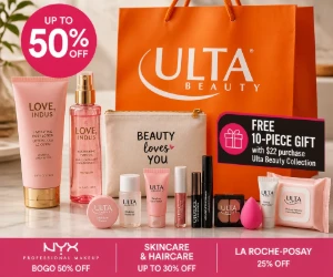 Ulta Beauty Deals: Love, Indus Up to 50% Off, Free 10-Piece Gift, NYX BOGO 50% Off & More
