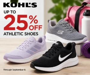 Up to 25% Off Athletic Shoes at Kohl’s - Everyday & Workout Footwear for Less