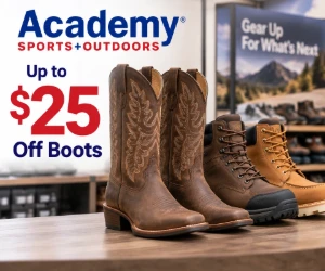 Up to $25 Off Boots at Academy Sports + Outdoors