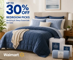 Up to 30% Off Bedroom Picks at Walmart - Bedding & Sleep Essentials for Less