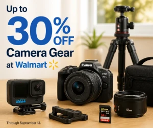 Up to 30% Off Camera Gear at Walmart - Photo & Video Equipment for Less