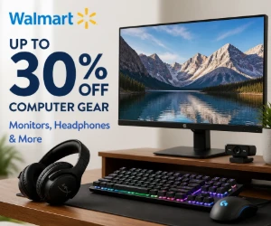 Up to 30% Off Computer Gear at Walmart - Monitors, Headphones & More
