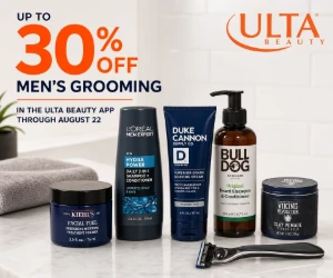 Up to 30% Off Men's Grooming at Ulta Beauty
