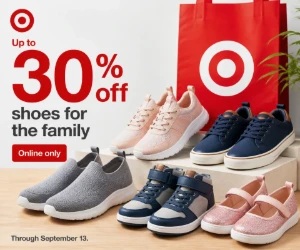 Up to 30% Off Shoes for the Family at Target - Online Only
