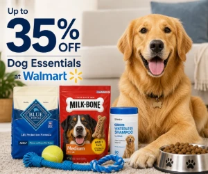 Up to 35% Off Dog Essentials at Walmart