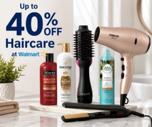 Up to 40% Off Haircare at Walmart - Styling Tools & Everyday Hair Essentials for Less