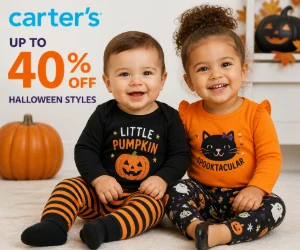 Up to 40% Off Halloween Styles at Carter’s - Get the Little Pumpkins Ready Early