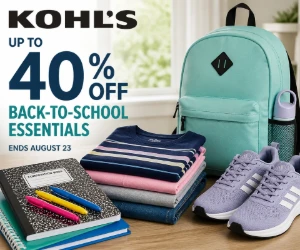 Up to 40% Off Kohl’s Back-to-School Essentials - Knock Out More of the School List in One Sale