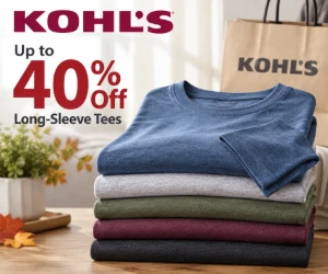 Up to 40% Off Long-Sleeve Tees at Kohl's