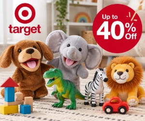 Up to 40% Off Playtime Toys & Animal Puppets at Target