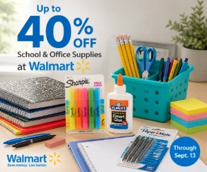 Up to 40% Off School & Office Supplies at Walmart - Restock the Desk for Less