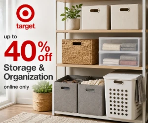 Up to 40% Off Storage & Organization at Target - Tackle the Clutter for Less