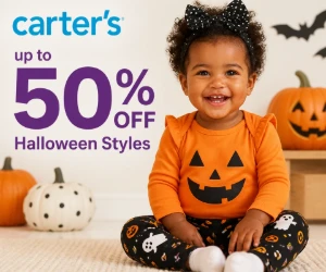 Up to 50% Off Halloween Styles at Carter’s - Spooky Season Starts for Half the Price