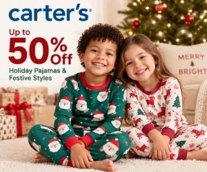 Up to 50% Off Holiday Pajamas & Festive Styles at Carter's