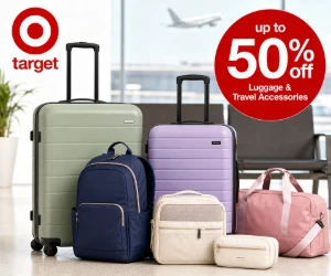 Up to 50% Off Luggage & Travel Accessories at Target