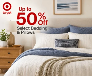 Up to 50% Off Select Bedding & Pillows at Target Online