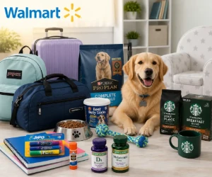 Up to 60% Off Backpacks & Travel Bags, 35% Off Dog Essentials + 30% Off Coffee at Walmart & More