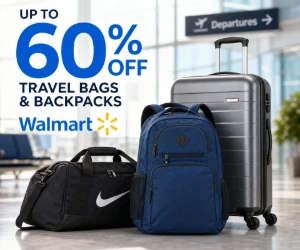 Up to 60% Off Travel Bags & Backpacks at Walmart