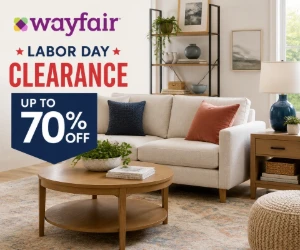 Up to 70% Off at Wayfair in the Labor Day Clearance