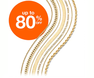Up to 80% Off Gold & Silver Chains in 10K or 14K Gold at JCPenney