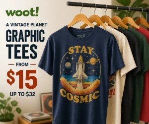Vintage-Inspired Graphic Tees From $15 at Woot - Retro Designs Without Vintage-Shop Prices