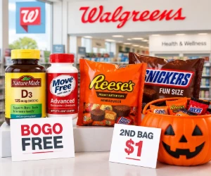Walgreens Deals: Vitamins BOGO Free, Halloween Candy 2nd Bag $1, $15 Rewards on $45+ & More
