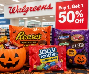 Walgreens Halloween Candy Sale: Buy 1, Get 1 50% Off