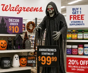 Walgreens Starts Halloween Early: $99.99 Animatronics, BOGO Free Vitamins & More