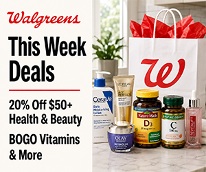 Walgreens This Week Deals: 20% Off $50+ Health & Beauty, BOGO Vitamins & More