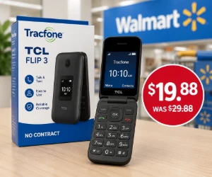 Walmart Deal: Tracfone TCL Flip 3 Prepaid Phone Just $19.88 (Was $29.88)