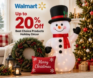 Walmart Holiday Décor Sale: Up to 20% Off Best Choice Products